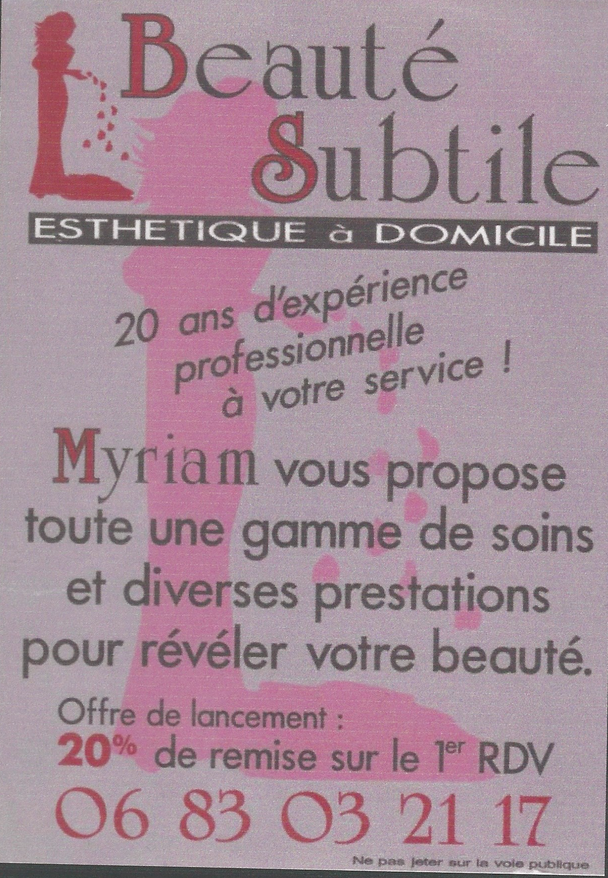 Affiche beauté substile