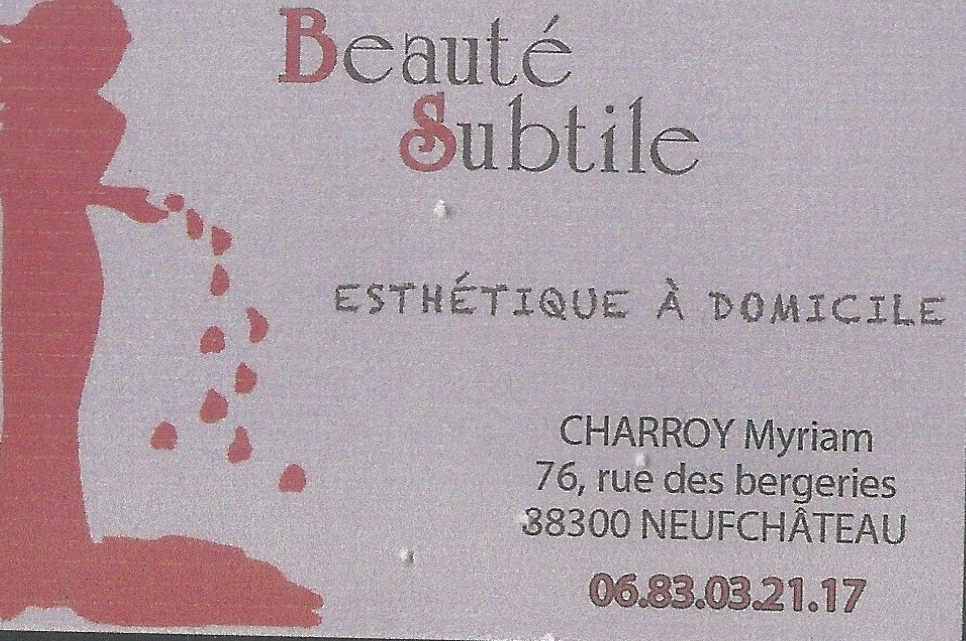 Carte de visite beauté substile